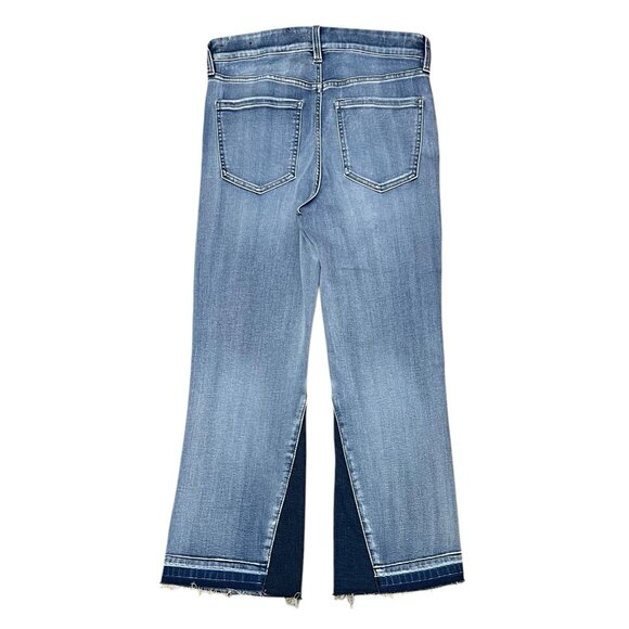 Liverpool Women Size 28 Jeans GiaGlider Crop Pull-On Fray Hem Stretch Alverston - Picture 3 of 14